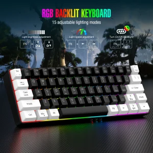 Game keyboard, RGB backlit ultra-small keyboard